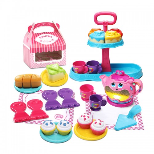 LeapFrog Musical Rainbow Tea Party Deluxe | Sweet Treats Musical Tea Set | Role Play Toy | 1-3 years
